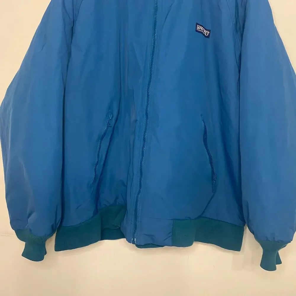 Lands‎ End Mens Chore Coat Barn Jacket Heavy Fleece Lined Teal Large Aircore 200